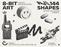 8-Bit Art - Pixelated Graphic Pack