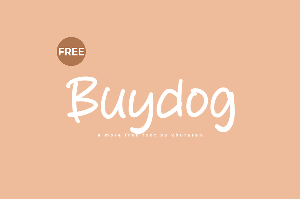 Buydog Font rendition image