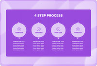 4-Step Process Illustrator