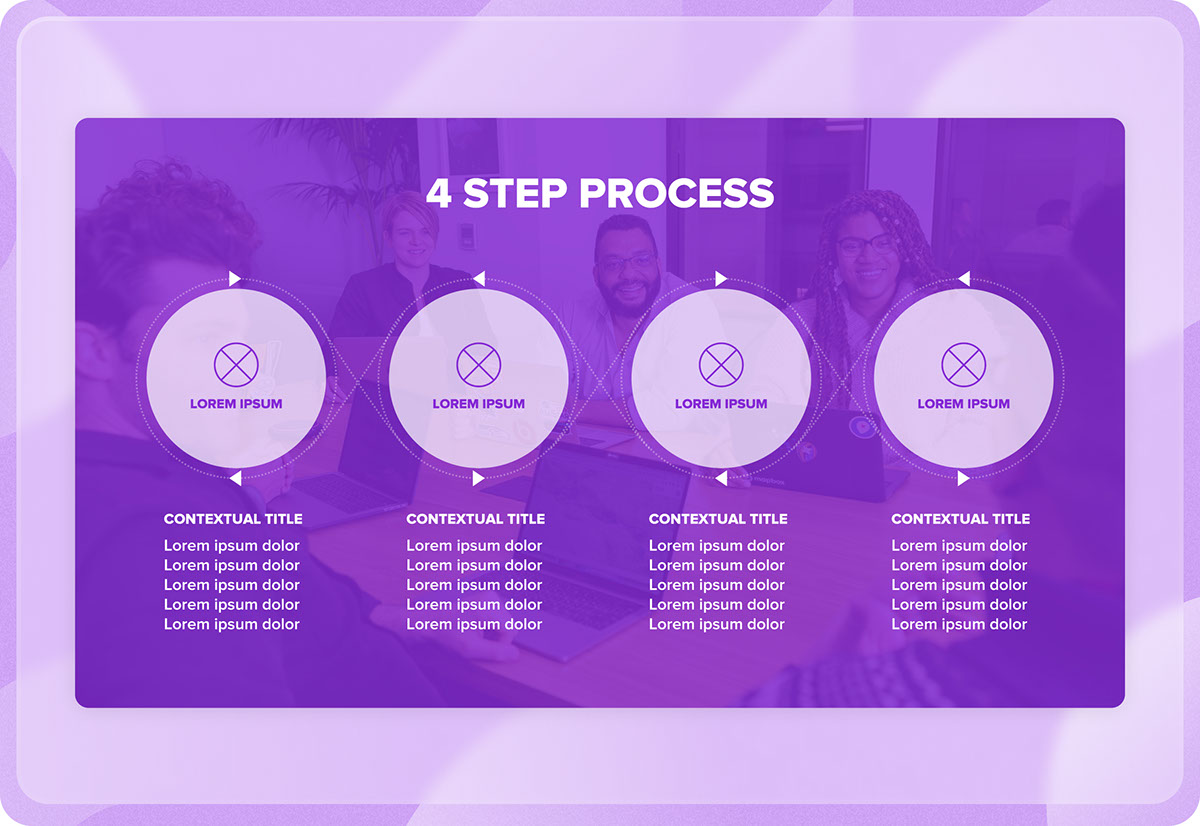 4-Step Process Illustrator rendition image
