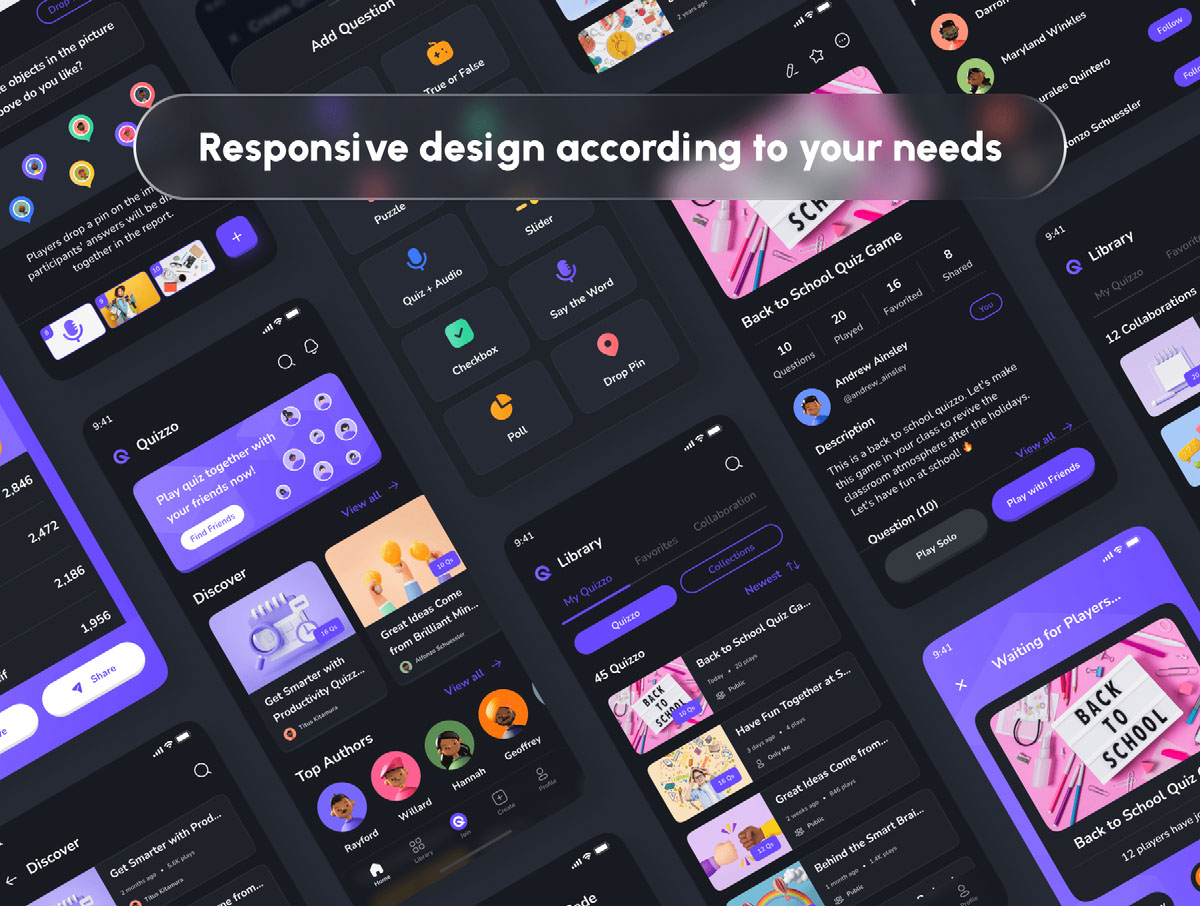 Quizzo - Quiz App UI Kit on Behance :: Behance