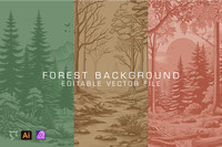 Vector Forest Illustration