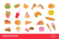 22 Fast Food Illustration Vector