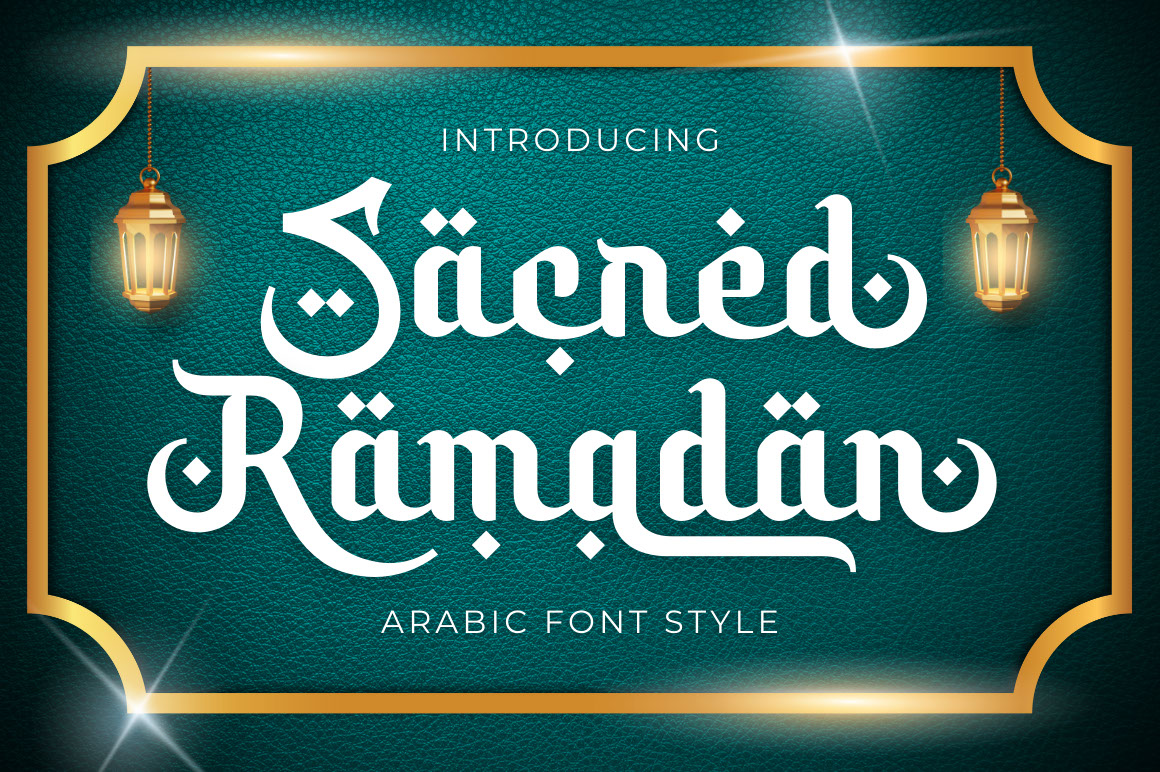 Sacred Ramadhan Font rendition image