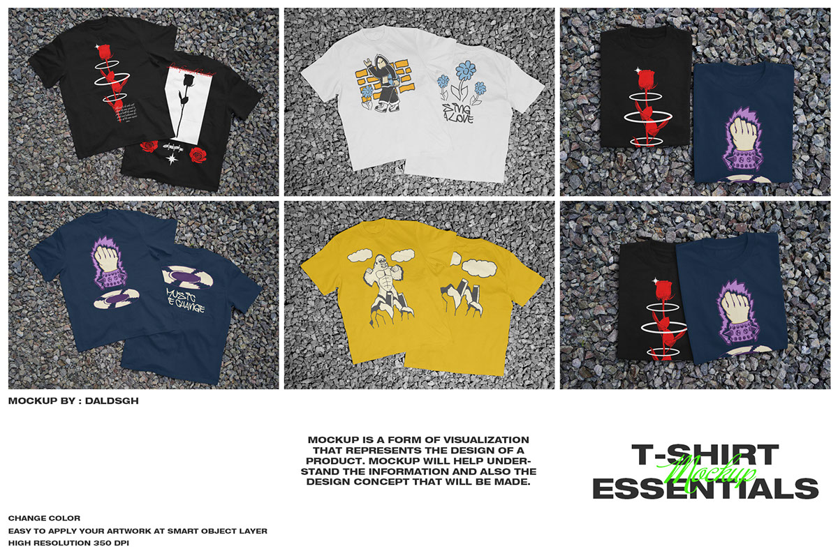 T-shirt Essentials Mockup Link rendition image