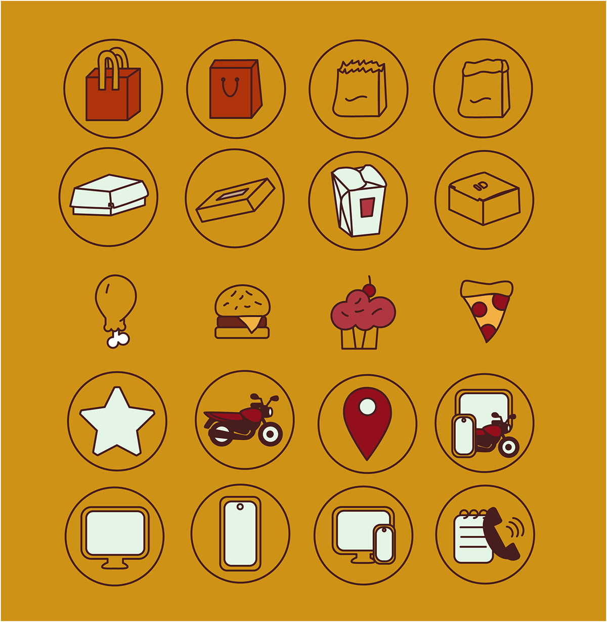 Delivery icons rendition image