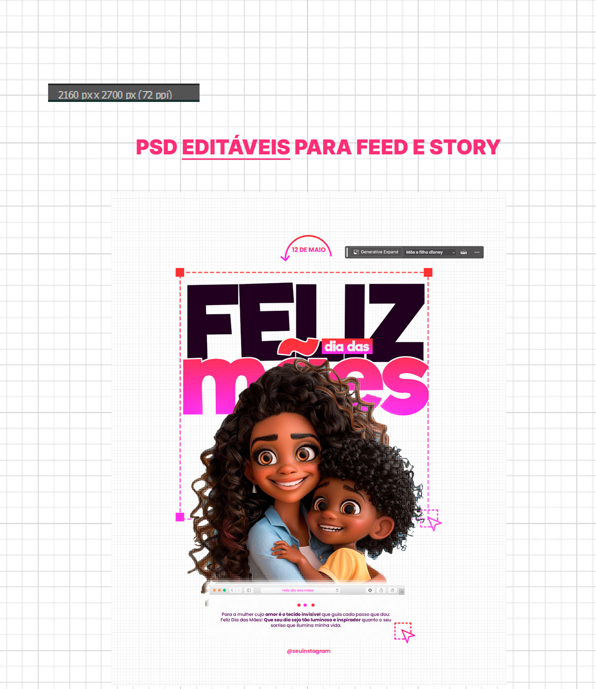 PSD Feed e Story rendition image