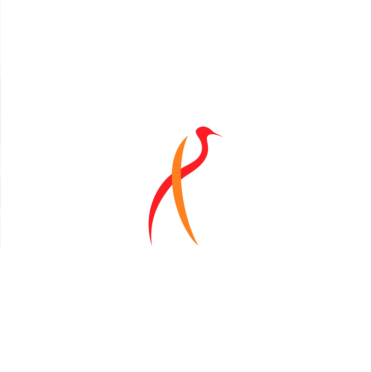 bird logo design rendition image