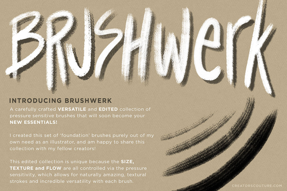 BrushWerk Essential Photoshop Brushes by Creators Couture rendition image