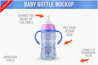Baby Bottle Mockup