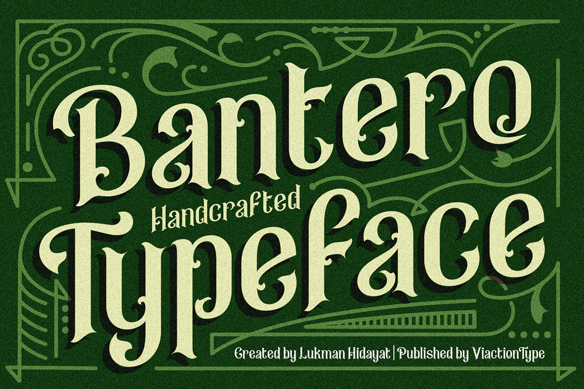 Bantero Vintage Font rendition image