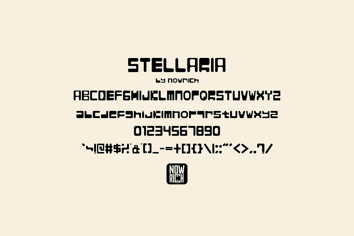 Stellaria Display Font rendition image
