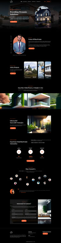Real Estate Website Homepage