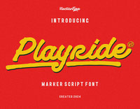 Playride Font Vintage Script