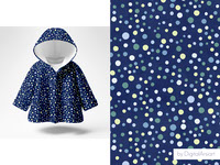 Deep blue polka dots seamless pattern Kids modern spots