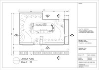 Gindaco Cafe Design Techinical Drawings