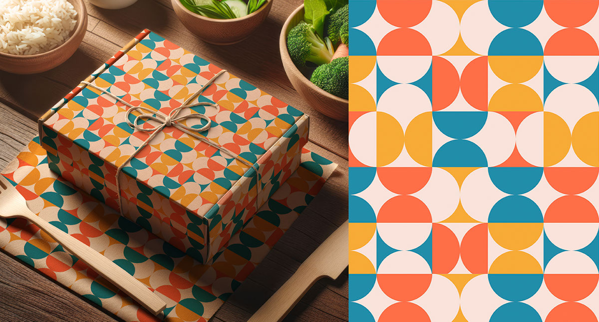 PAPER LUNCH BOX - Free Organic Mockup rendition image