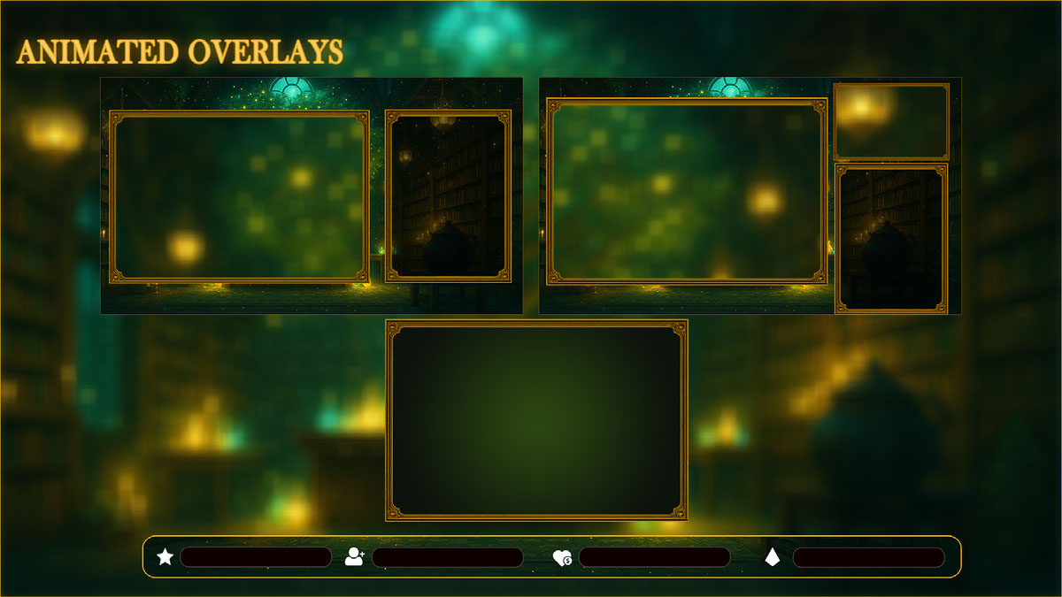 Funimate Overlay Animated Enchanted Forest VTuber Stream Overlay on Behance :: Behance