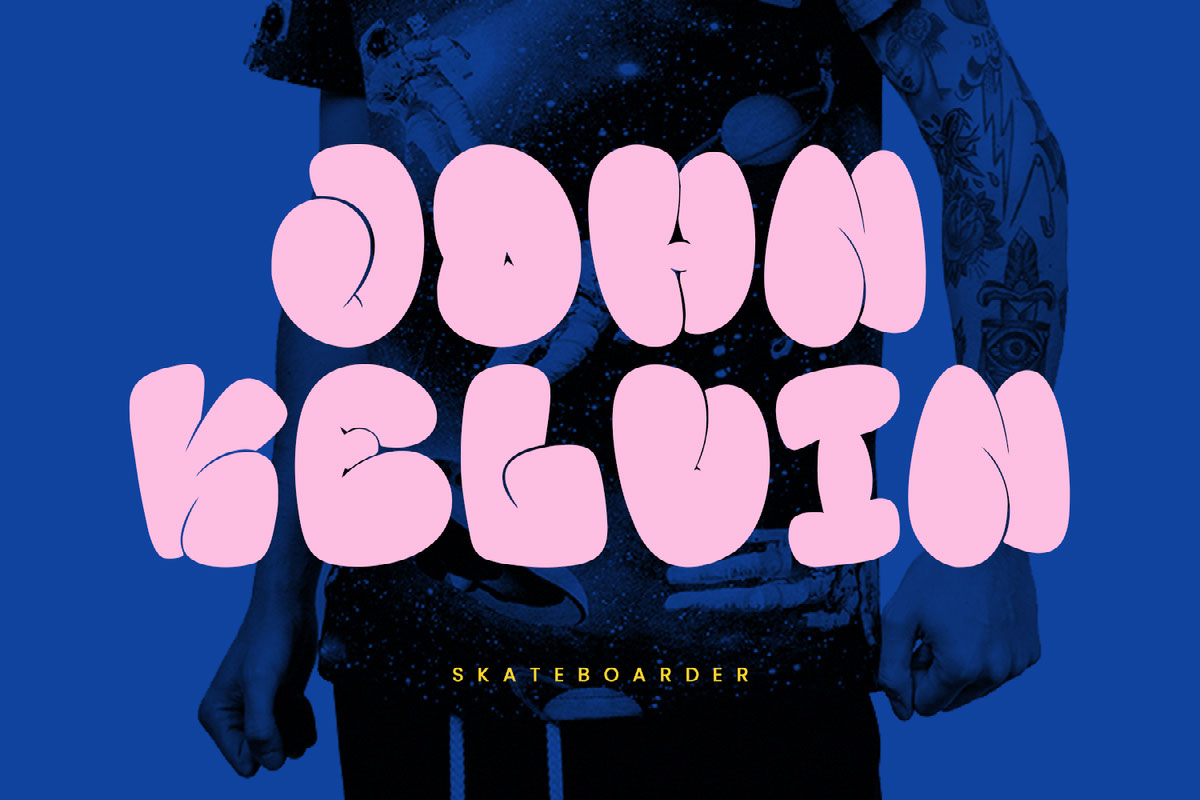 Hippans Graffiti Display Font rendition image