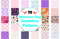 Womens Day Seamless Pattern