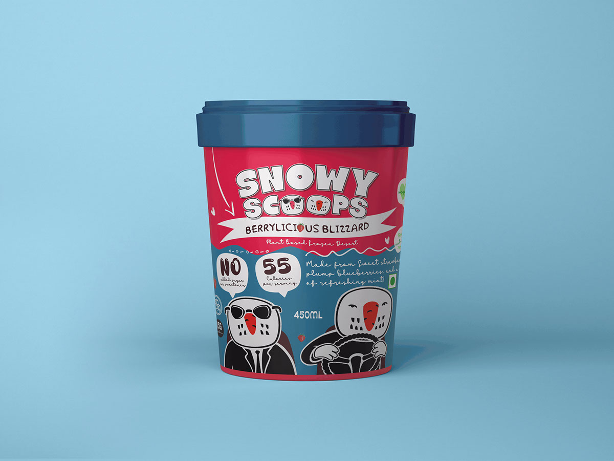 Ice Cream Brand Identity rendition image