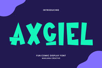 Axciel Comic Display Font