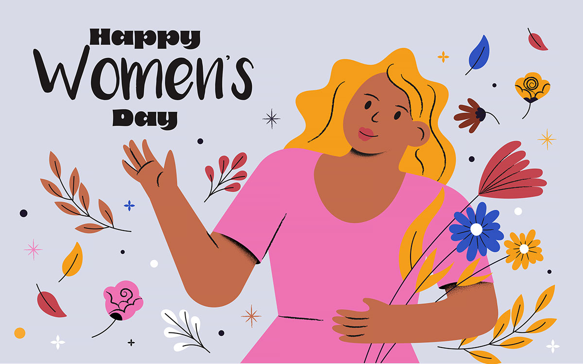 International womans days poster rendition image