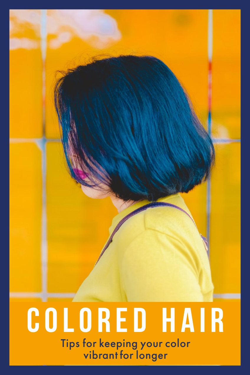 Blue and Yellow Colored Hair Tips Pinterest Post Colored Hair   Tips for keeping your color vibrant for longer