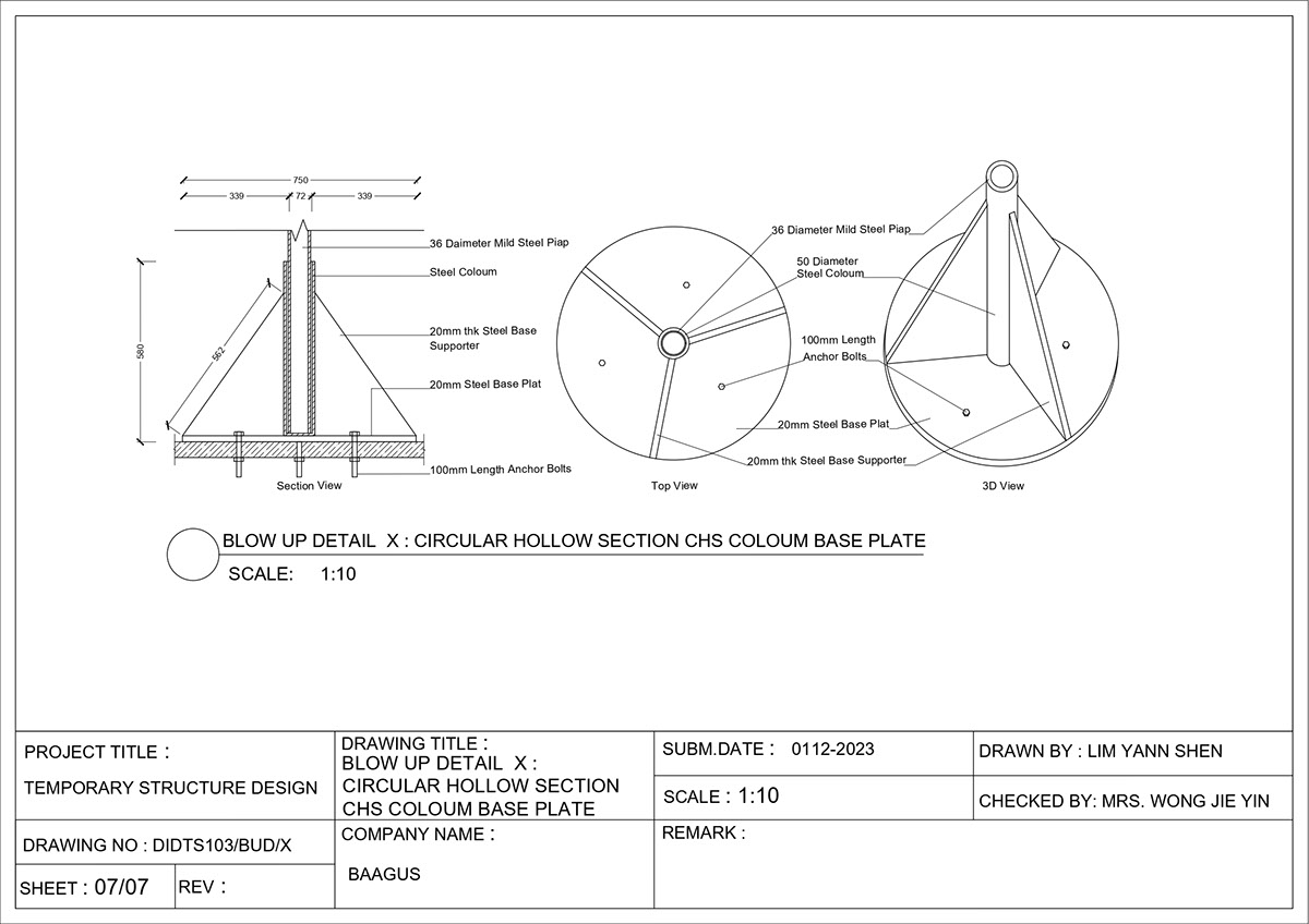 Technical Drawing rendition image