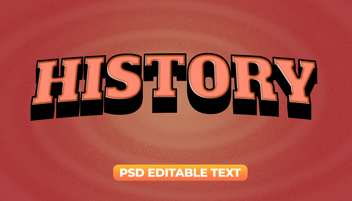 History Classic Editable Text rendition image