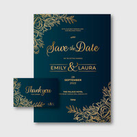 Elegant engagement invitation template