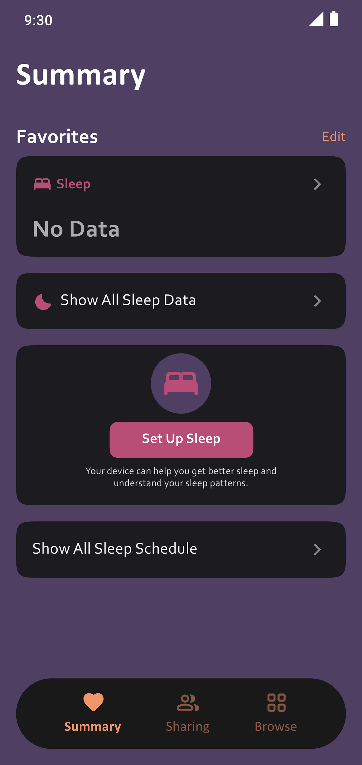 Sleep Tracker App rendition image