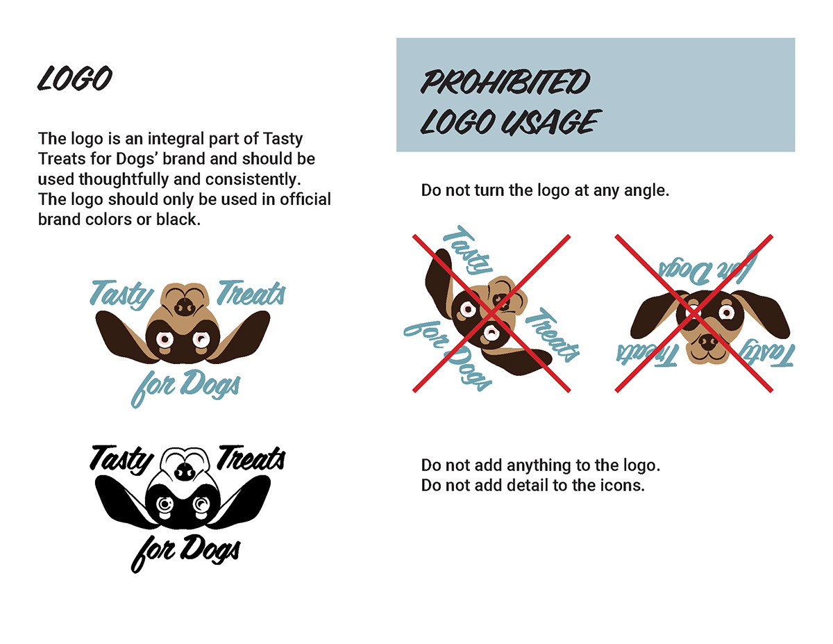 Tasty Treats for Dogs Brand Guidelines rendition image