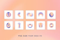 10 Peach fuzz elements