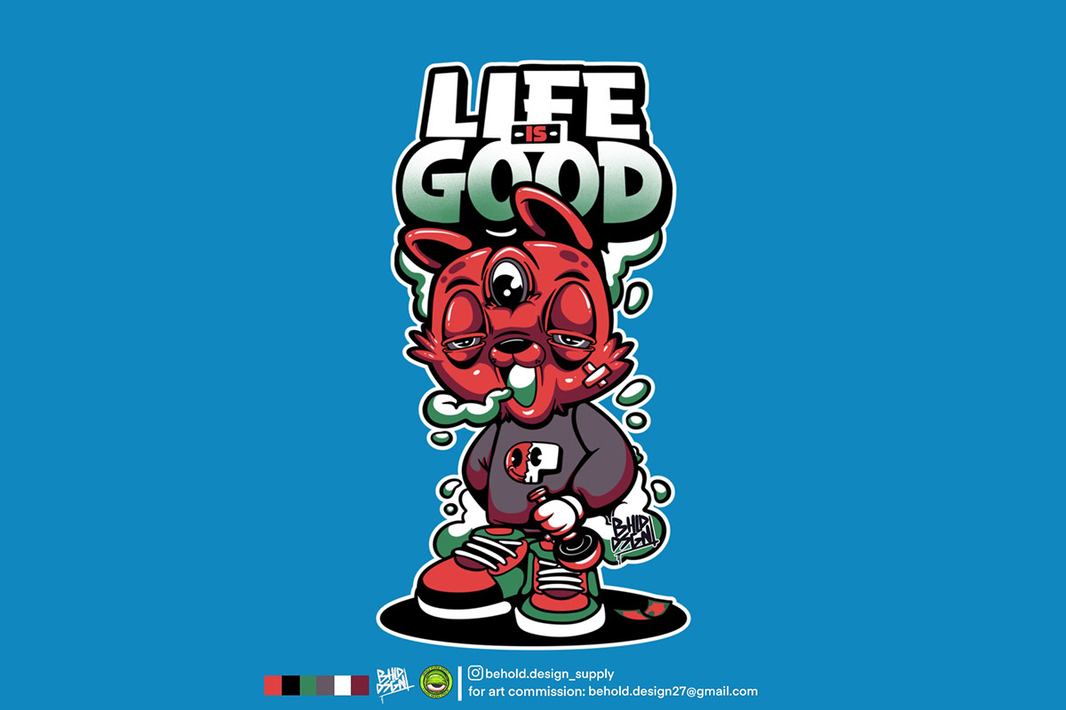LIFE IS GOOD rendition image