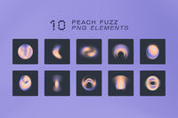 Peach fuzz full pack 10 png and 30 backgrounds