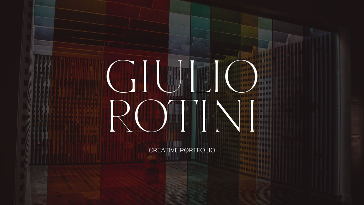 Giulio Rotini - Creative Portfolio rendition image