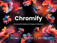 Chromify - 3D Colorful Abstract Shapes Collection