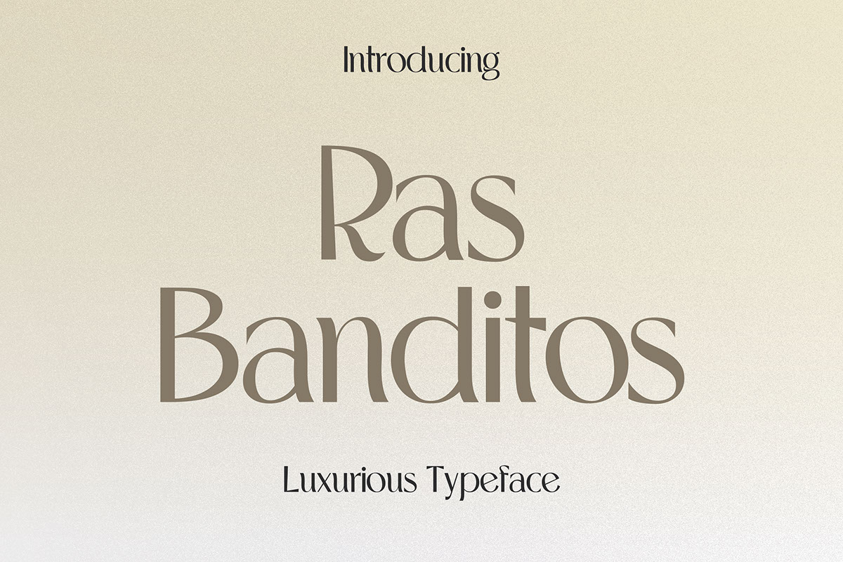Ras Banditos - Variable Luxury Typeface rendition image