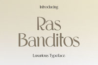 Ras Banditos - Variable Luxury Typeface