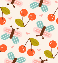 pattern-butterfly-cherries