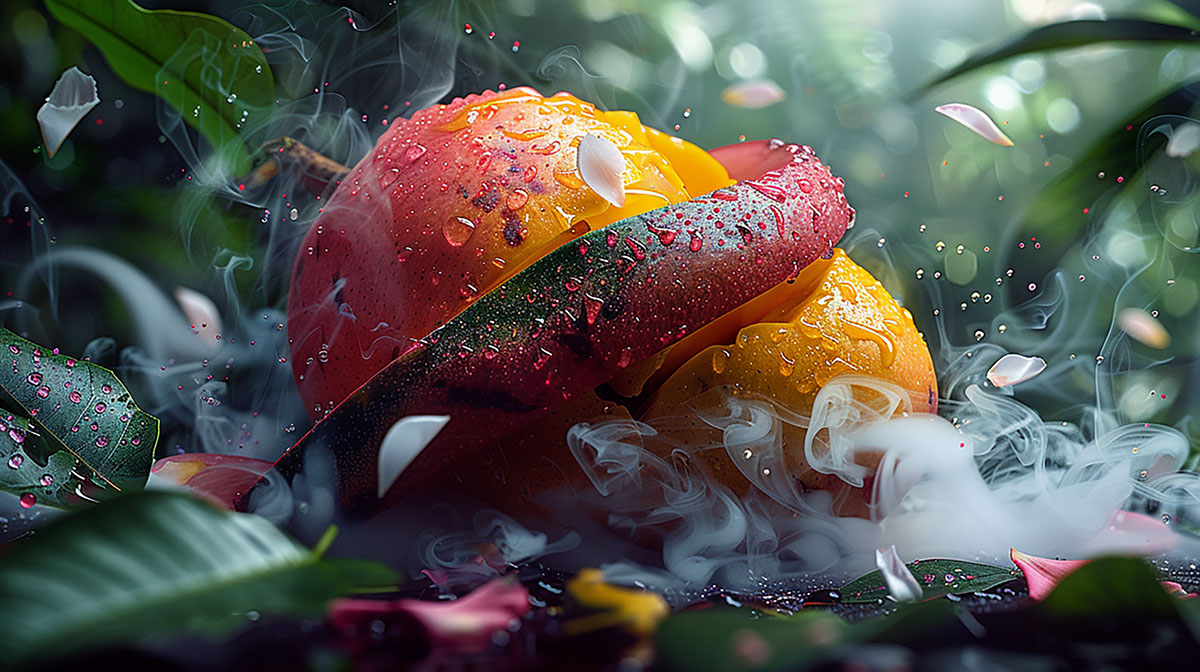 Cosmetics - Vape Ad Style Fruit rendition image