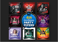 Night Party DJ Flyer  Social Media PSD Template