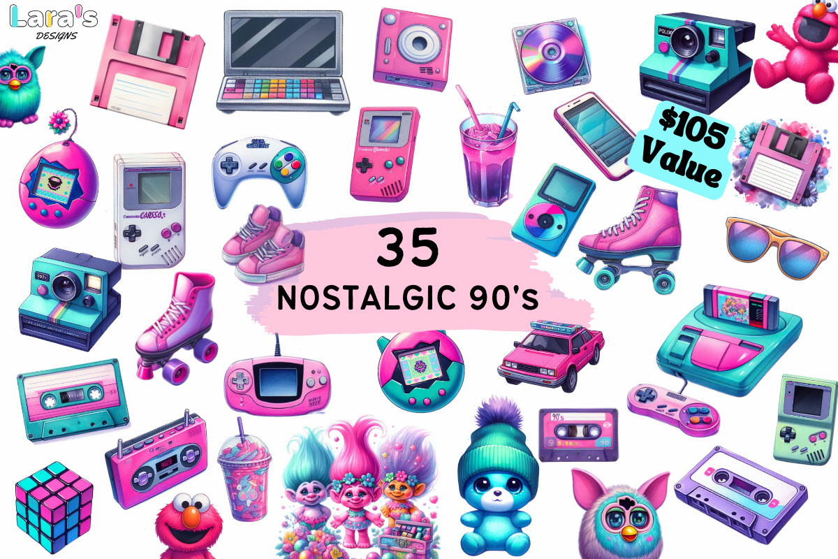 Nostalgic 90s Bundle rendition image