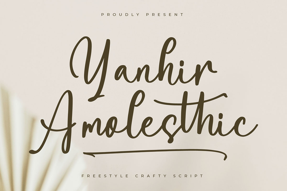 Yanhir Amolesthic - Freestyle Crafty Script rendition image