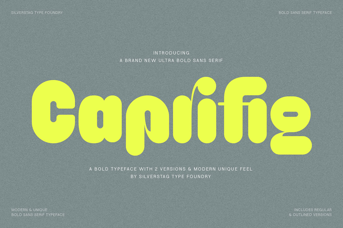 Caprifig - Bold And Rounded Sans Serif Font rendition image