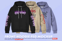 front Hoodie PSD Mockup custom label string