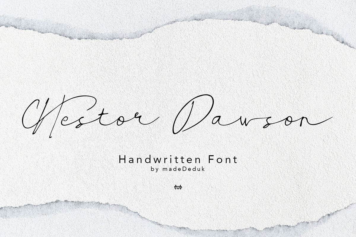 Hestor Dawson Handwritten Font rendition image