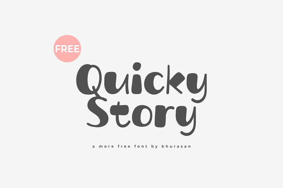 Quicky Story Font rendition image
