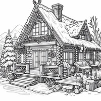 Winter retreat coloring pages